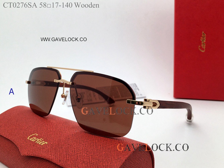 Première Cartier ct0276sa Sunglasses Wooden leg